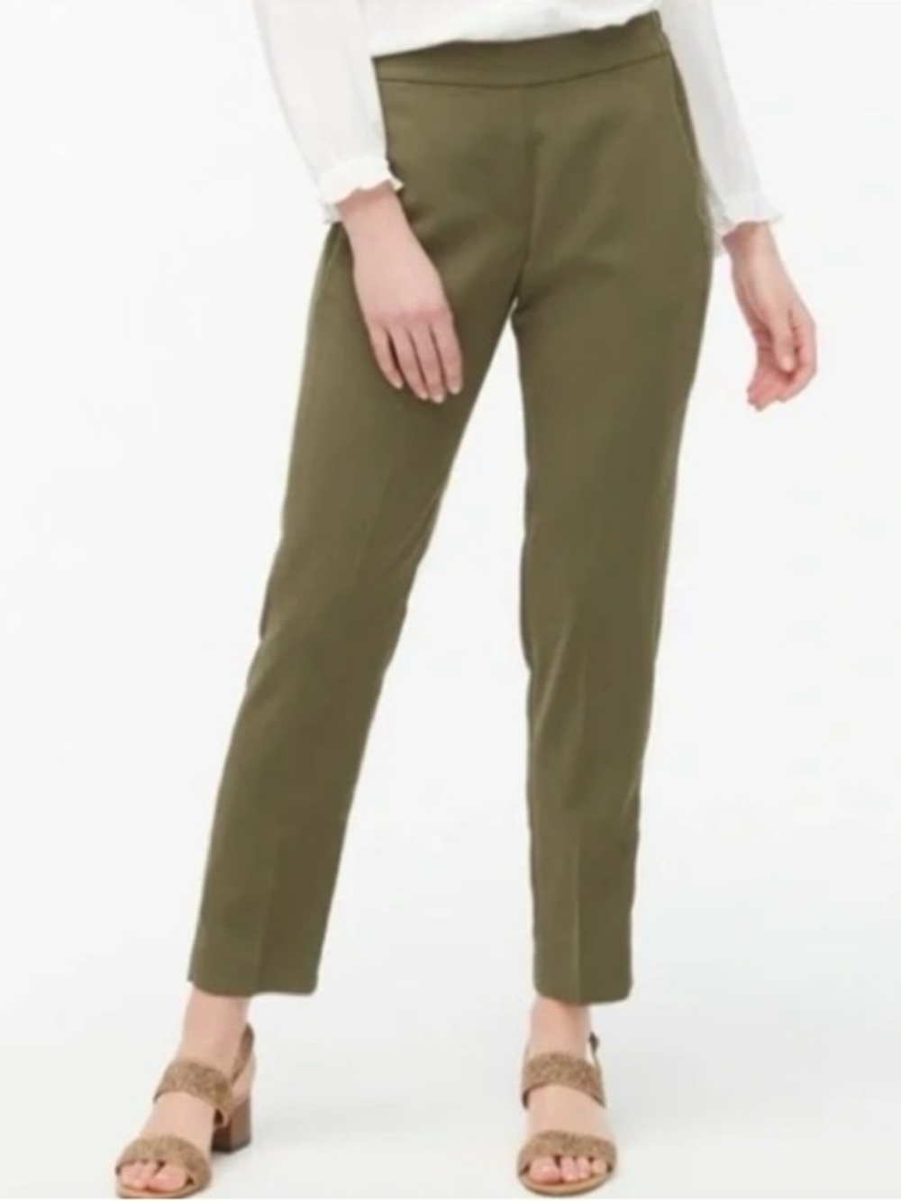 J. Crew Jamie Pant Olive Green - size 6 - Picture 13 of 14